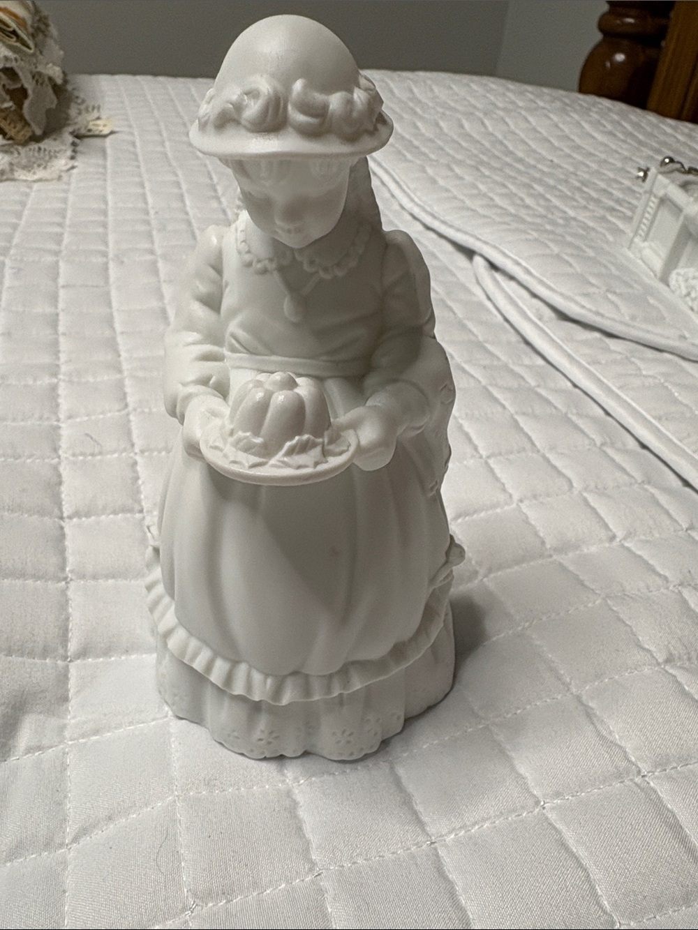 Department 56 retired Girl Figurine Holding Dessert.
